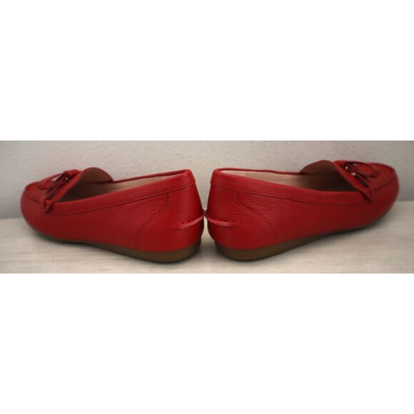 Kate Spade A25/132 Women’s Sz 10B Red Desi Leather Bow Slip-On Loafers - Picture 12 of 12